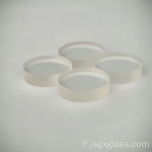 Lentille optique transparente, verre à Quartz K9 BK7